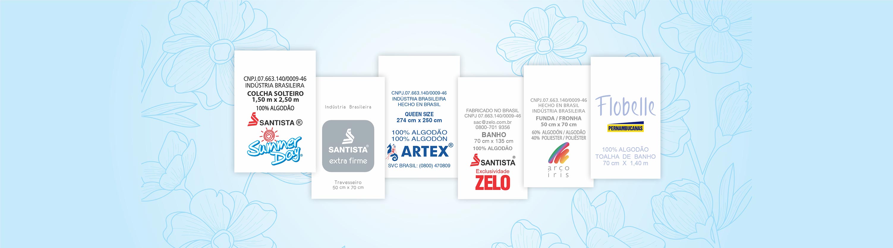 Etiquetas para Cama, Mesa e Banho