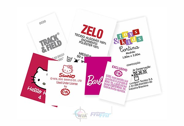 Etiquetas de Composição