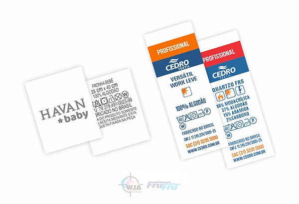 Etiquetas de Composição