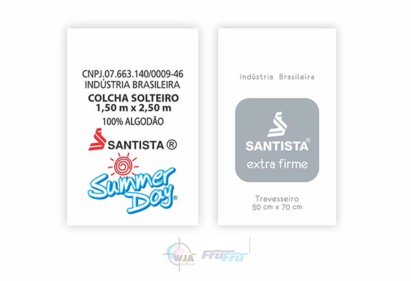 Etiquetas de Composição Cama Mesa e Banho