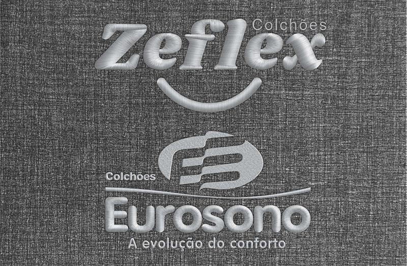 Etiqueta Colchão 3D Efeito Bordado